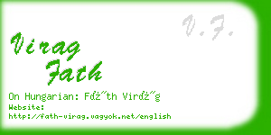 virag fath business card